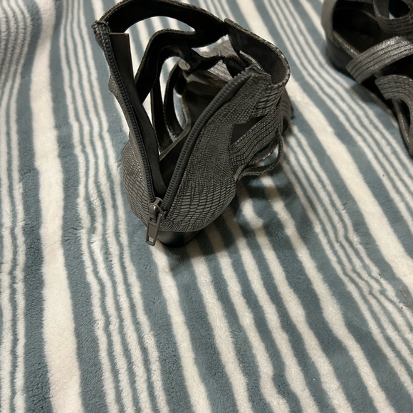 Lane Bryant Silver Gladiator Sandals - Picture 2 of 4